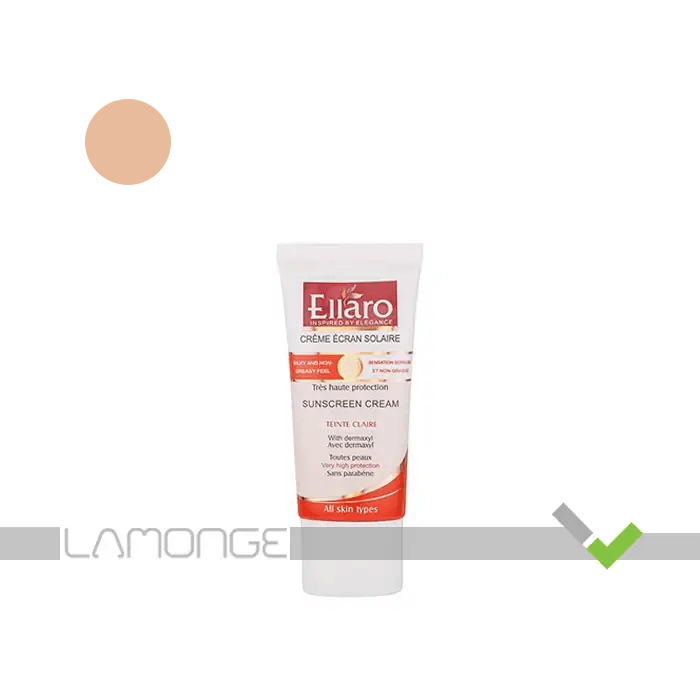 کرم ضد آفتاب SPF50 الارو رنگ بژ روشن مناسب انواع پوست