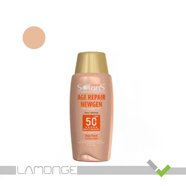 ضد آفتاب SPF50 بژ روشن آردن سولاریس مدل Age Repair Newgen-min