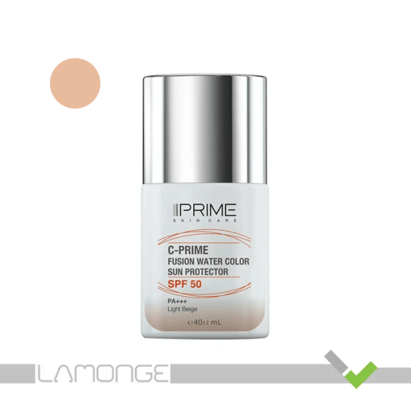 ضد آفتاب فلوئیدی SPF50 پرایم رنگ بژ روشن حاوی ویتامین C