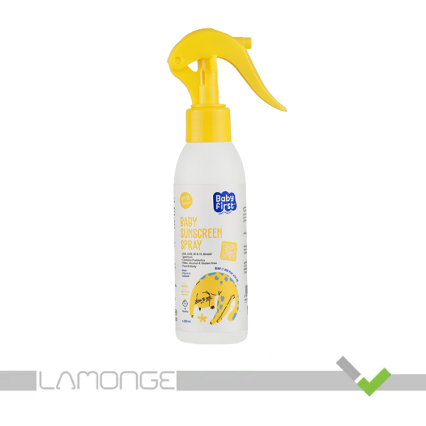اسپری ضد آفتاب کودک SPF 50 بی بی فرست مناسب صورت و بدن