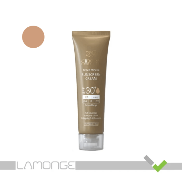 ضد آفتاب SPF30 بژ طبیعی فیزیکال سینره حجم 50 میلی لیتر