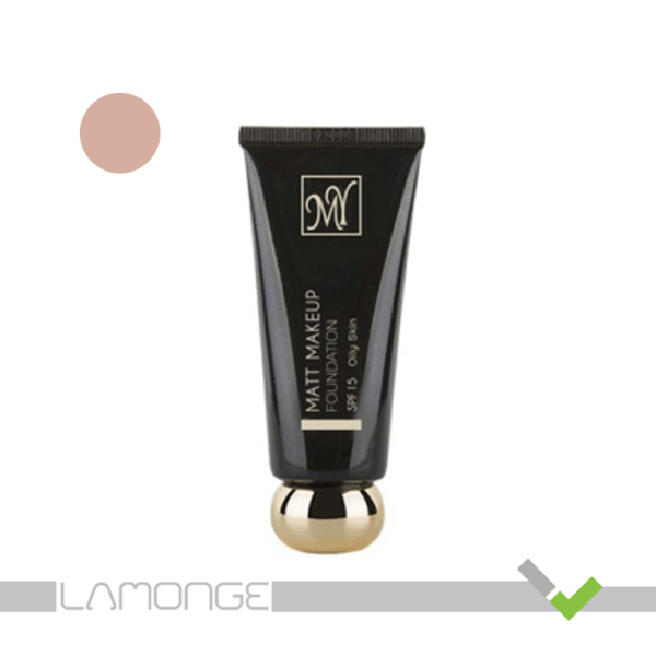 کرم پودر مای سری Black Diamond مدل Matt Makeup شماره MF02 مناسب پوست چرب