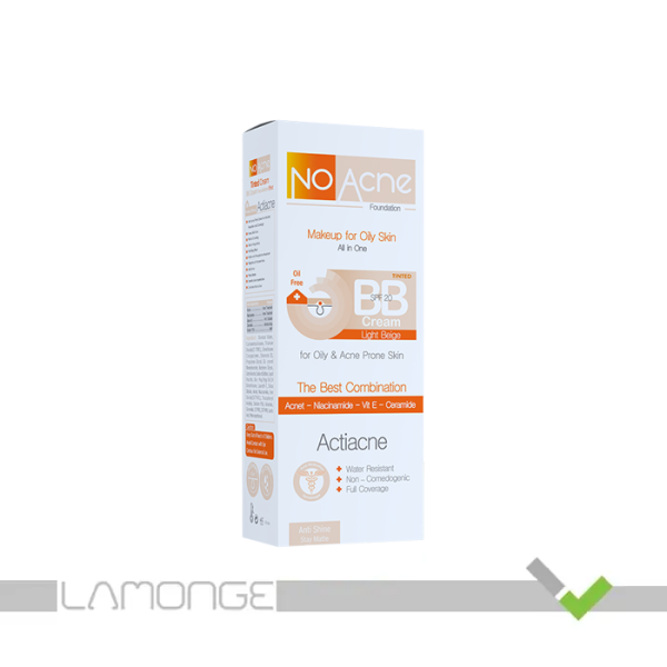 بی بی کرم پودر No Acne دارای SPF20 مناسب پوست چرب حجم ۴۰ میلی لیتر - 2