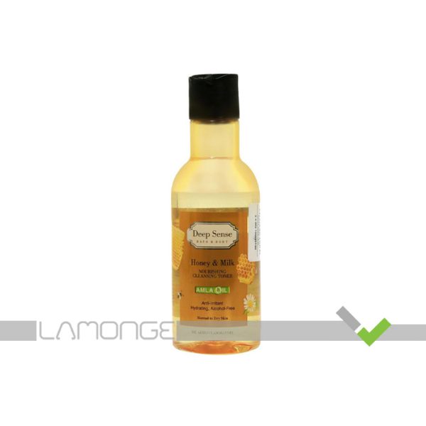 تونر پاک کننده و مرطوب کننده شیر و عسل مناسب پوست خشک تا معمولی دیپ سنس
