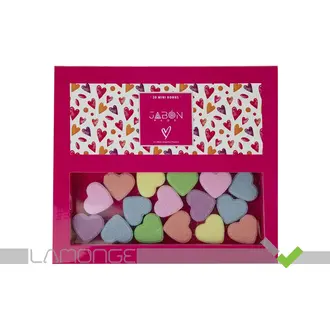 کوکتل مانیکور (مینی بامب) طرح Heart بسته 30 عددی ژبن پلاس