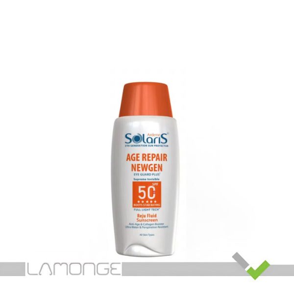 فلوئید ضد آفتاب SPF50 آردن سولاریس مدل Age Repair Newgen