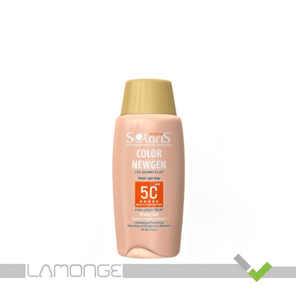 لوسیون ضد آفتاب SPF50 بژ روشن آردن سولاریس مدل Color Newgen