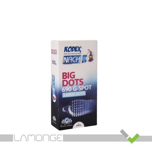 کاندوم خاردار کدکس مدل Big Dots بسته 10 عددی