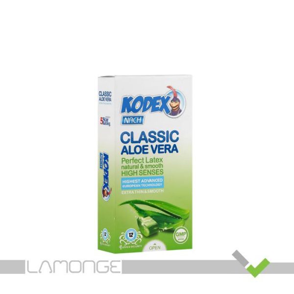 کاندوم کدکس Classic Aloe Vera بسته 12 عددی