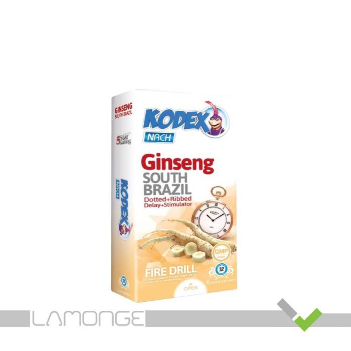 کاندوم تاخیری کدکس مدل Ginseng بسته 12 عددی