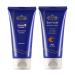 پک ضد آفتاب فلوئید بی رنگ و کرم ویتامین E لانوکر