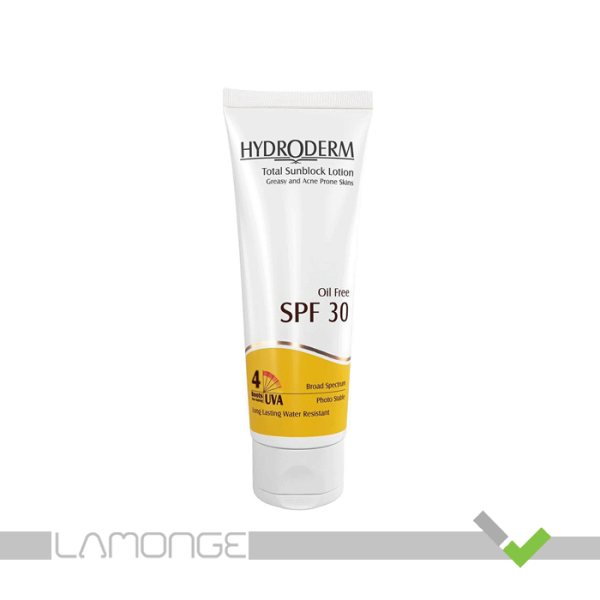 لوسیون ضد آفتاب فاقد چربی SPF30 هیدرودرم 75 میل