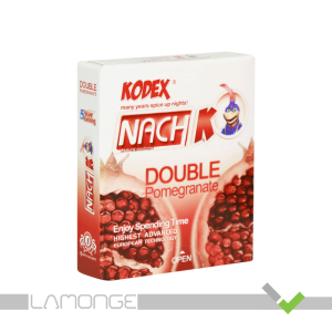 کاندوم تاخیری کدکس مدل Double Pomegranate بسته ۳ عددی