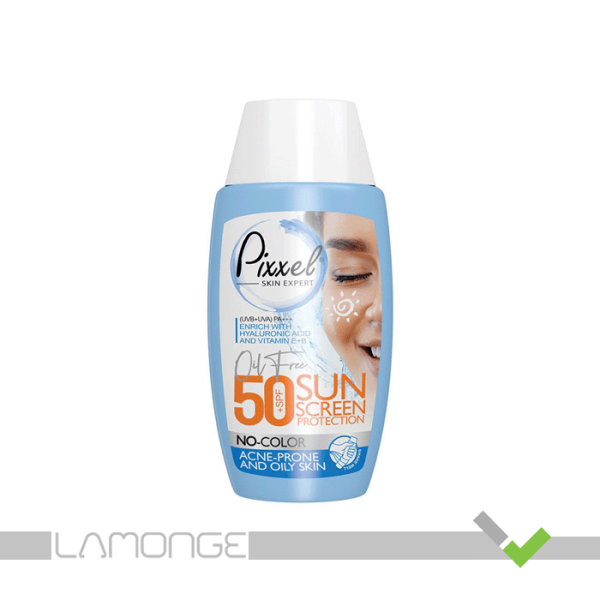 کرم ضد آفتاب SPF50 پیکسل مناسب پوست چرب و جوش دار حجم 50 میلی لیتر