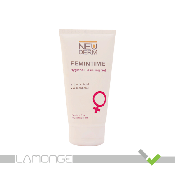 ژل بهداشتی بانوان نئودرم مدل Femintime حجم 150 میلی لیتر