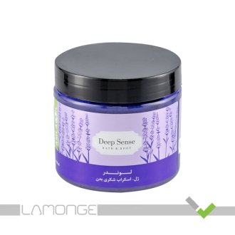 اسکراب شکری بدن دیپ سنس مدل Lavender حجم 400 میلی لیتر