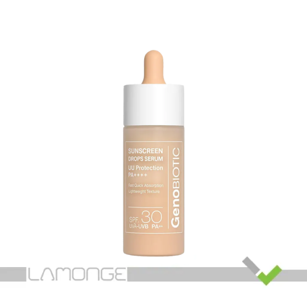 سرم ضد آفتاب SPF30 ژنوبایوتیک مناسب پوست صورت و گردن