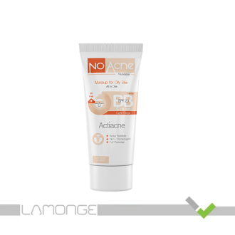 بی بی کرم پودر No Acne دارای SPF20 مناسب پوست چرب حجم ۴۰ میلی لیتر