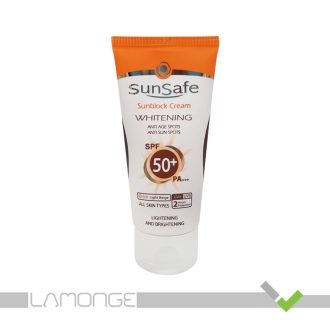 ضد آفتاب روشن کننده بژ روشن SPF50 سان سیف حجم 50 میلی لیتر