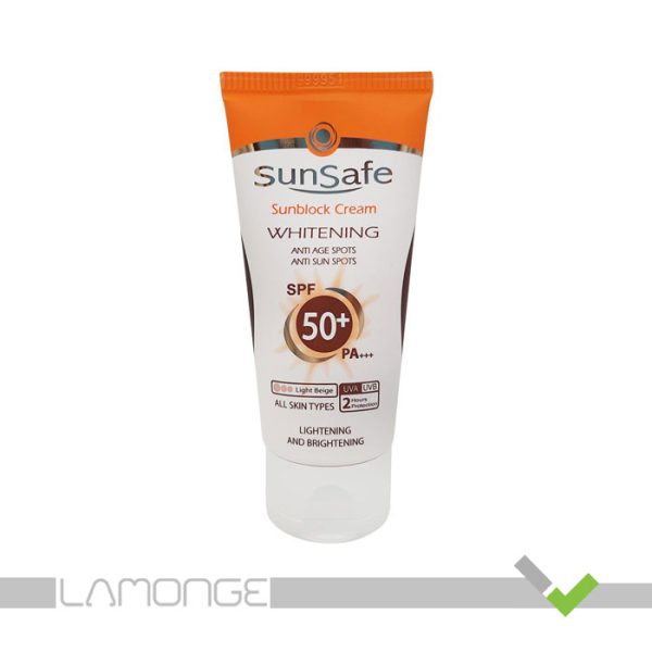ضد آفتاب روشن کننده بژ روشن SPF50 سان سیف حجم 50 میلی لیتر - Image 1