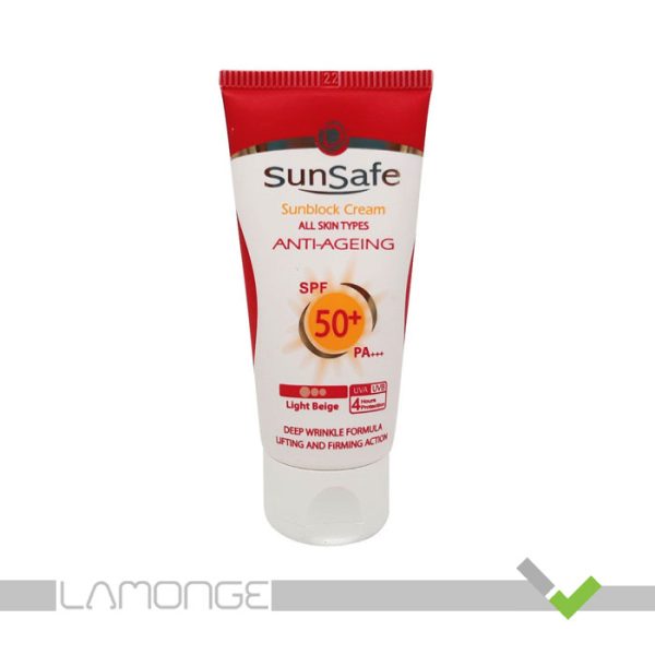 ضد آفتاب و ضد چروک SPF50 سان سیف حجم 50 میلی لیتر - Image 1