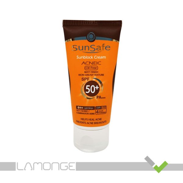ضد آفتاب رنگی فاقد چربی آکنئیک SPF50 سان سیف  حجم 50 میلی لیتر - Image 1