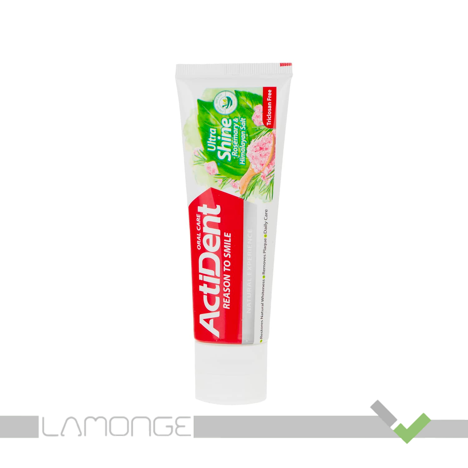 6262825806524 (77) خمیر دندان الترا شاین اکتیدنت حاوی نمک هیمالیا و عصاره رزماری - Image 1