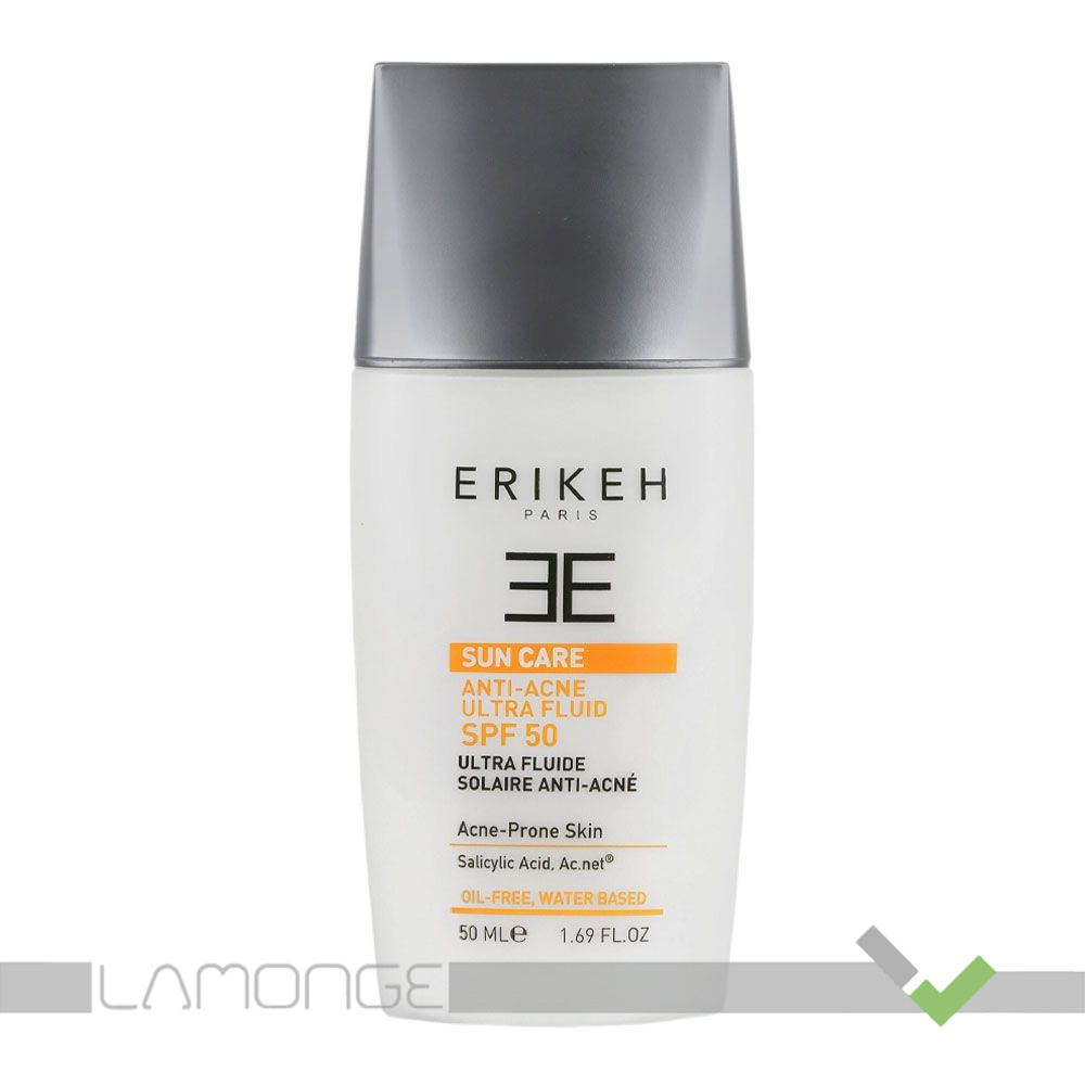 6261156500729 ضد آفتاب ضد جوش فلوئیدی بی رنگ فاقد چربی SPF50 اریکه - Image 1