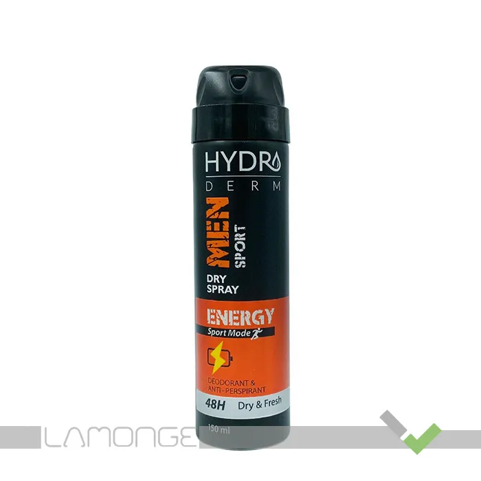 6260147704306 اسپری دئودورانت و آنتی پرسپیرانت مردانه هیدرودرم مدل Energy حجم 150 میلی لیتر - Image 1