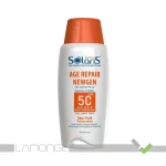 فلوئید ضد آفتاب SPF50 بی رنگ آردن سولاریس مدل Age Repair Newgen حجم 100 میلی لیتر