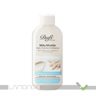 محلول آرایش پاک کن دافی مناسب پوست خشک با بافت شیری