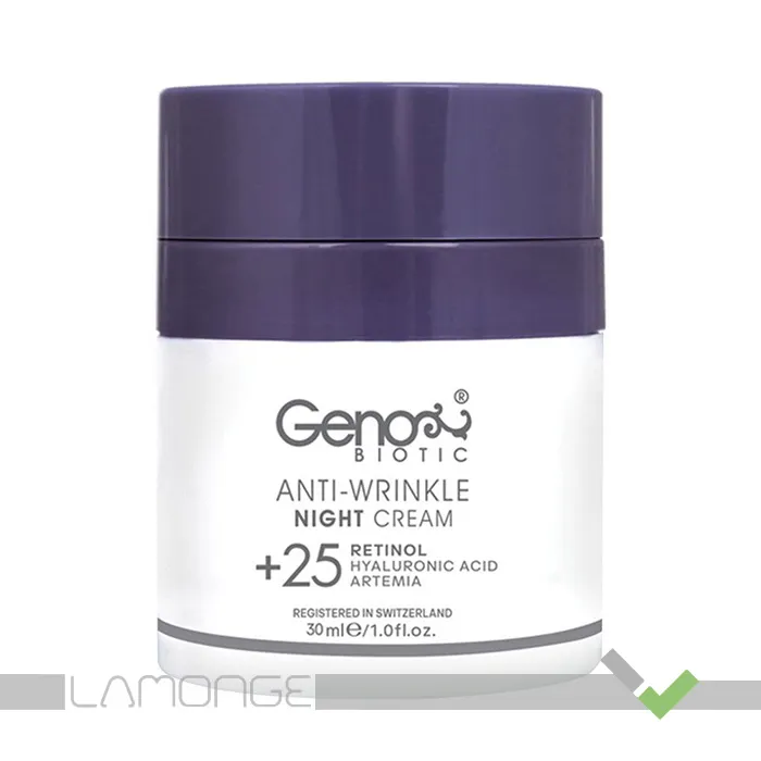 6262863401606 کرم ضد چروک شب ژنوبایوتیک مناسب افراد بالای 25 سال حجم 30 میلی لیتر - Image 1