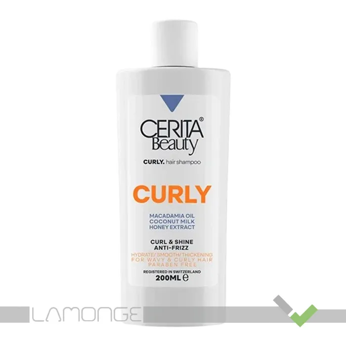 6262863402610 شامپو موی فر سریتا بیوتی مدل Curly حجم 200 میلی لیتر
