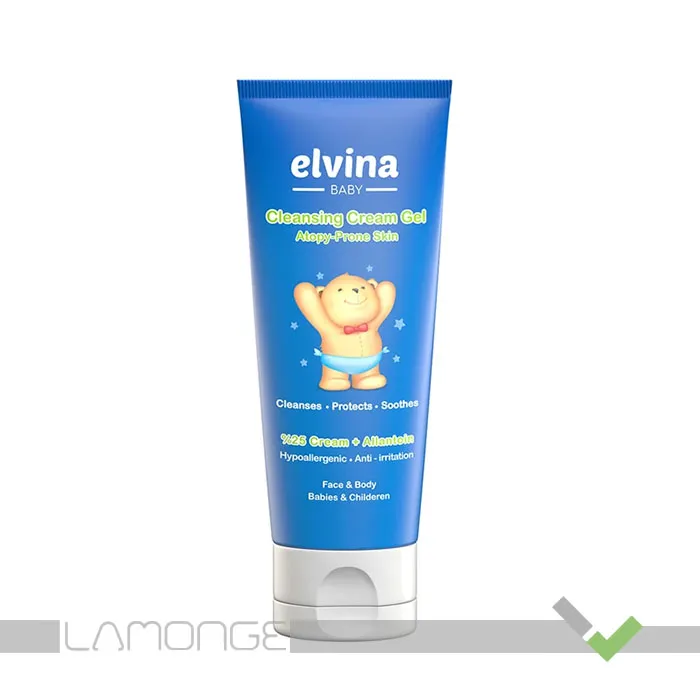 الوینا-6267552802627 کرم ژل شستشوی اتوپیک صورت و بدن الوینا - تصویر 1