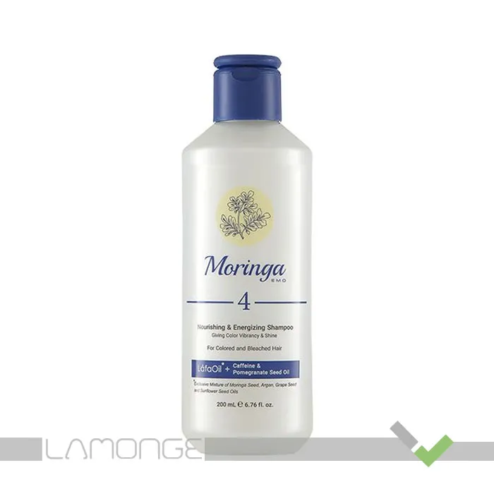 6260238603471 شامپو مغذی و انرژی بخش مورینگا امو مناسب موهای رنگ شده و دکلره شماره 4 حجم 200 میلی لیتر - Image 1