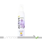 اسپری فوم بدن اکتیو حاوی روغن شی باتر با رایحه گل نیلوفر آبی