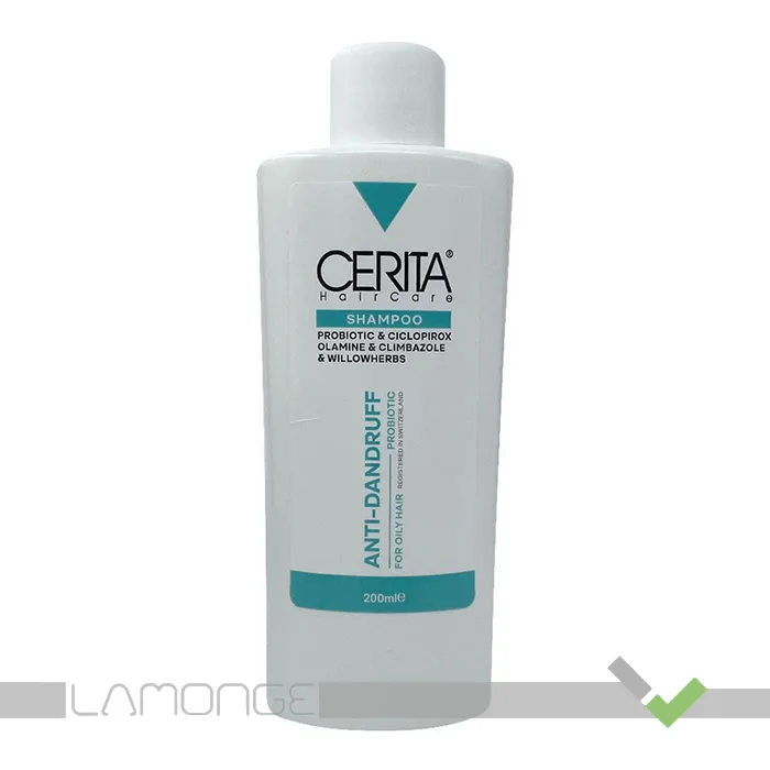 شامپو ضد شوره سریتا برای موهای چرب - شامپو ضد شوره پروبیوتیک سریتا مناسب موهای چرب