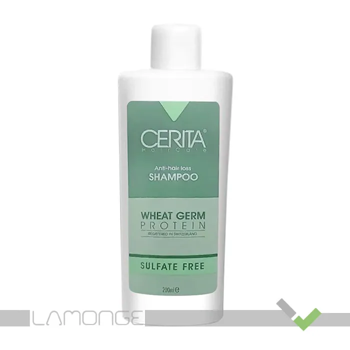 شامپو جوانه گندم سریتا بدون سولفات حاوی پروتئین گندم