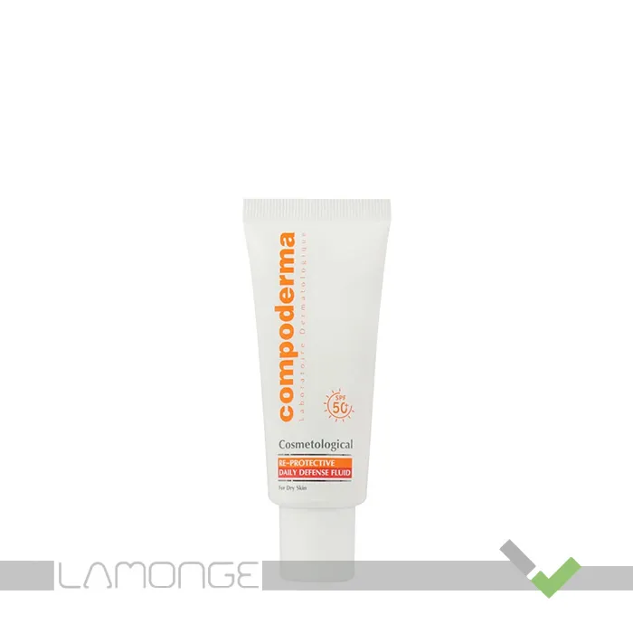6269717104225 فلوئید ضد آفتاب SPF50 بی رنگ کامپودرما مدل Re Protective مناسب پوست خشک حجم 40 میلی لیتر - Image 1