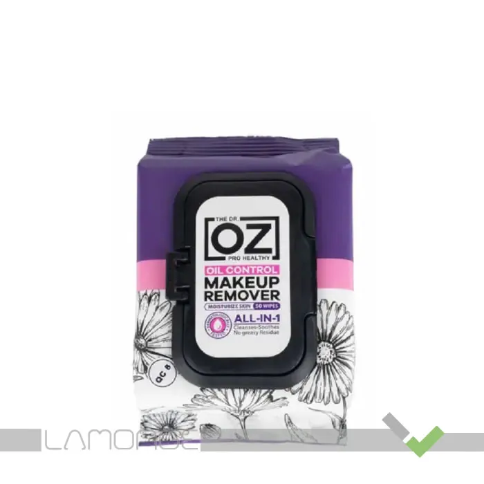 دکتراز-6260623341094 دستمال مرطوب آرایش پاک کن Dr Oz مناسب پوست چرب 50 عددی - Image 1