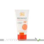کرم ضد آفتاب SPF50 بی رنگ نئودرم مدل Max Protect مناسب پوست نرمال تا خشک حجم 50 میلی لیتر