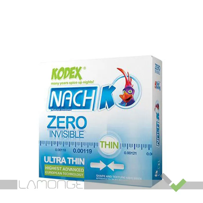 کدکسa-6260623332580 کاندوم کدکس مدل Zero Invisible بسته ۳ عددی - Image 1