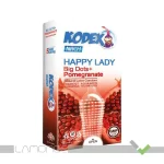 کاندوم خاردار کدکس مدل Happy Lady بسته 10 عددی