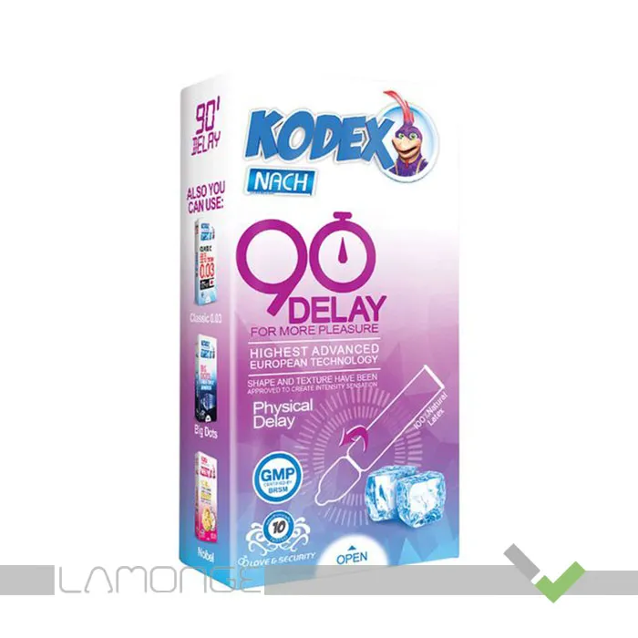کدکسb-6263331112727 کاندوم تاخیری 90 دقیقه کدکس بسته 10 عددی - Image 1