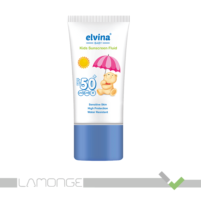 elvina1 فلوئید ضد آفتاب کودک SPF50 الوینا حجم 50 میلی لیتر - Image 1