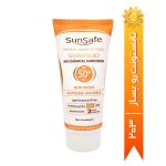 فلوئید ضد آفتاب پوست حساس و مستعد به قرمزی SPF50 سان سیف حجم 50 میلی لیتر