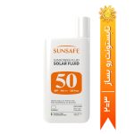 ضد آفتاب فلوئیدی بی رنگ SPF50 پوست حساس و چرب سان سیف