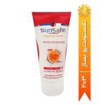 ضد آفتاب بدون رنگ ضد چروک SPF50 سان سیف حجم 50 میلی لیتر