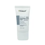 فلوئید ضد آفتاب SPF50 بی رنگ ویتالیر مدل Whitevit مناسب انواع پوست حجم 50 میلی لیتر