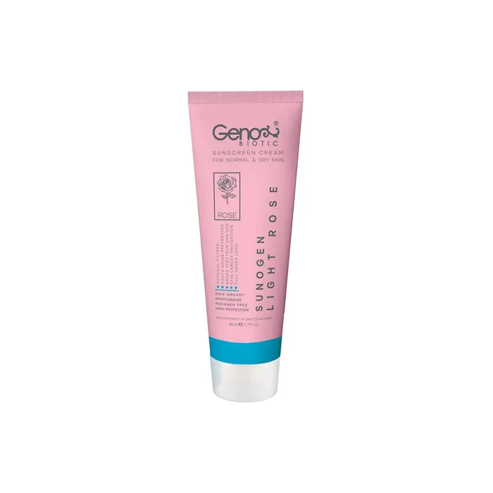 6262863400586 ضد آفتاب رز روشن پوست خشک SPF50 ژنوبایوتیک - Image 1